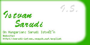 istvan sarudi business card